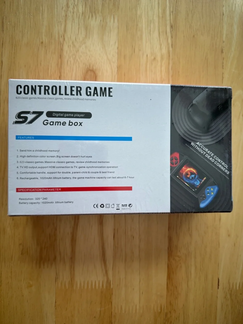 Controller Game Handheld Console in Red & Blue